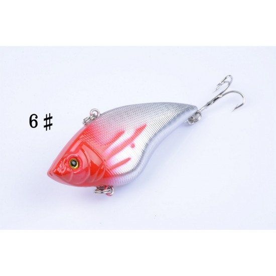 6x 7cm Vib Bait Fishing Lure Lures Hook Tackle Saltwater