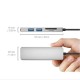 5IN1 USB Type C Hub Thunderbolt 3 to HDMI Adapter USB 3.0 SD/TF Card Reader