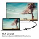 USB Type C to HDMI 4K VGA Adapter For Macbook Chromebook Pixel  XPS 13 iPad Pro