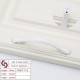 Aluminium White Kitchen Cabinet Handles Bar Drawer Handle Pull 96 128MM Aluminium White Kitchen Cabinet Handles Bar Drawer Handle Pull 96 128MM