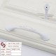 Aluminium White Kitchen Cabinet Handles Bar Drawer Handle Pull 96 128MM Aluminium White Kitchen Cabinet Handles Bar Drawer Handle Pull 96 128MM