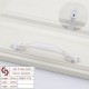 Aluminium White Kitchen Cabinet Handles Bar Drawer Handle Pull 96 128MM Aluminium White Kitchen Cabinet Handles Bar Drawer Handle Pull 96 128MM