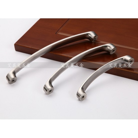 Brushed Nickel Kitchen Door Cabinet Drawer Handle Pulls 96MM 128MM 160MM Brushed Nickel Kitchen Door Cabinet Drawer Handle Pulls 96MM 128MM 160MM