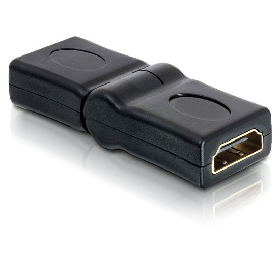 HDMI Right Angle Adapter Converter Plug Female to Female 180 Degree Swiveling