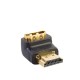 90 Degree Right Angle HDMI Male to Female Plug Play joiner Adapter Connector