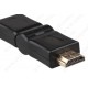 HDMI Right Angle Port Saver Adapter Male to Female 180Degree Swiveling Converter