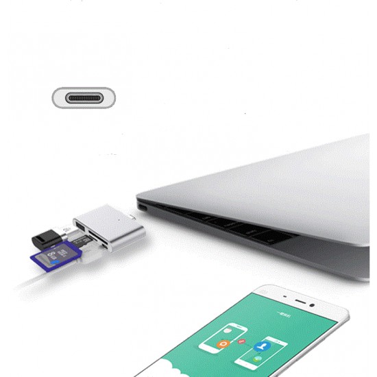 4in1 USB 3.1 Type C to TF SD Card Reader Micro USB 3.0 LED Hub Adapter 4in1 USB 3.1 Type C to TF SD Card Reader Micro USB 3.0 LED Hub Adapter
